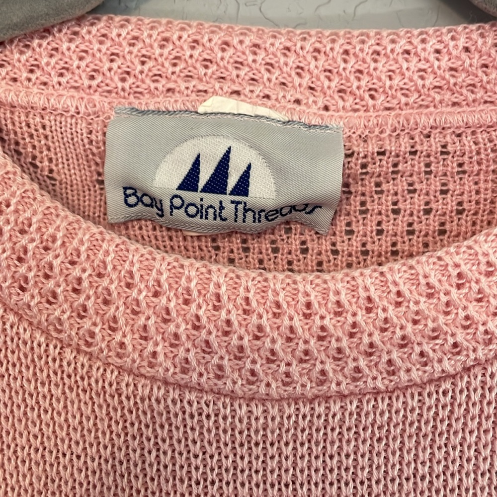 Bay Point Threads Pink Sweater - Picture 2 of 4